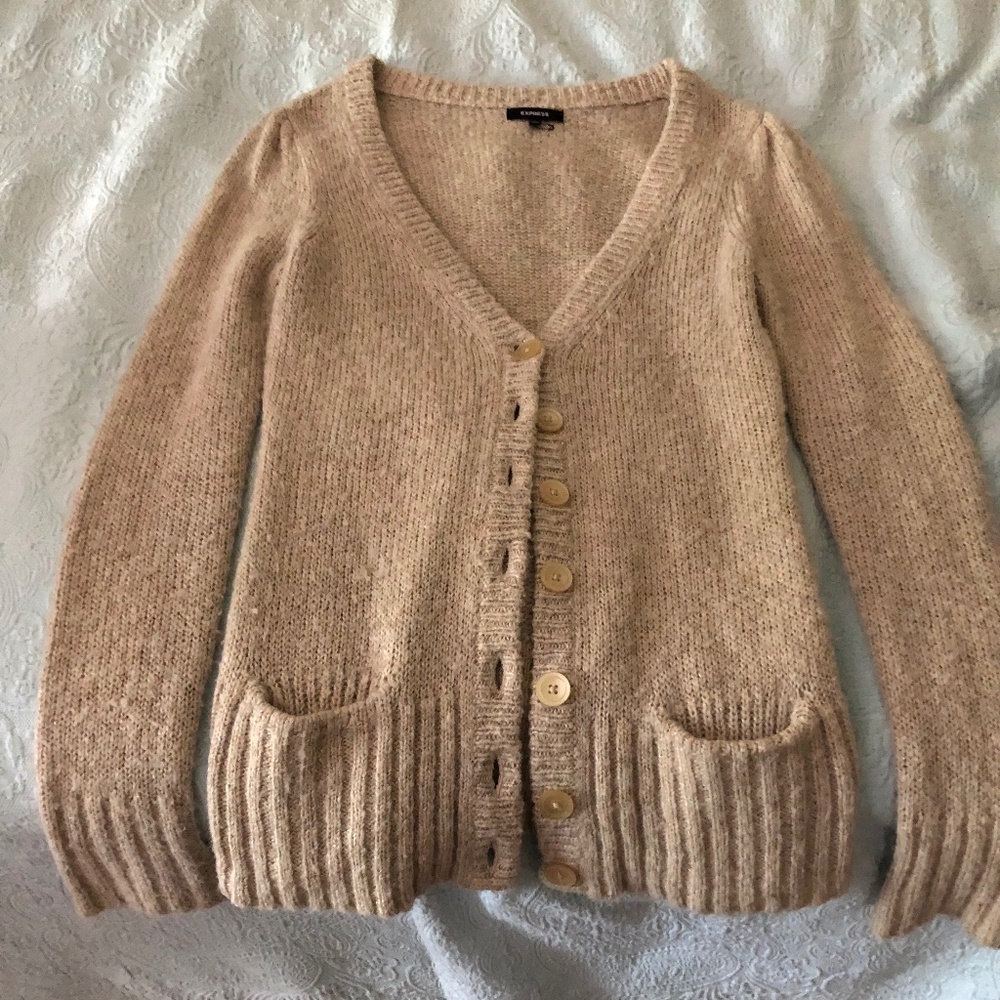 Express Gold Knit Sweater